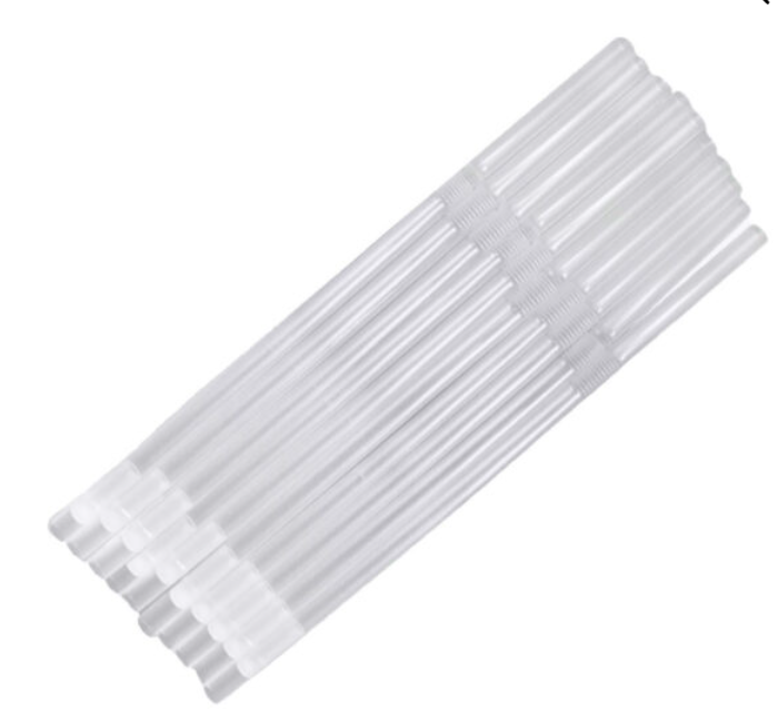 Pack of 10 clear ARK one-way therapy straws with built-in valves – potential NDIS-eligible tool to support safe, low-effort drinking for kids with oral motor challenges.