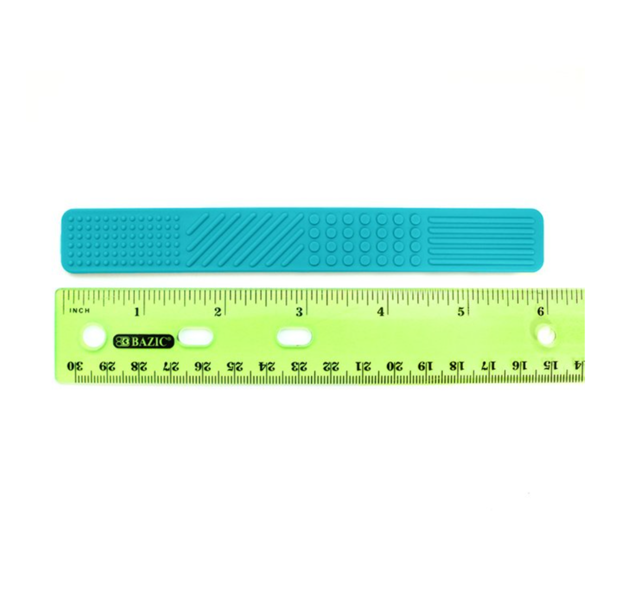 ARK Flat Textured Spoon with ruler showing 15.2cm length. Feeding therapy tool for oral motor development. NDIS-supported.