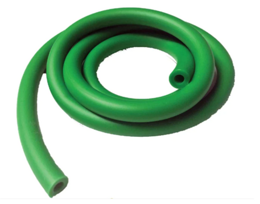 Green latex-free tubing – high resistance sensory chew or bubble tube for jaw strengthening, speech therapy or self-regulation support, NDIS-appropriate