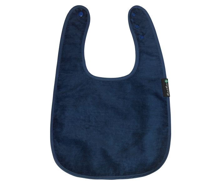 Standard Back Opening Feeding Apron in navy product iage.