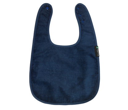 Standard Back Opening Feeding Apron in navy product iage.