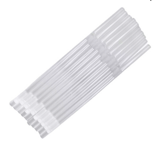 Pack of 10 clear ARK one-way therapy straws with built-in valves – potential NDIS-eligible tool to support safe, low-effort drinking for kids with oral motor challenges.