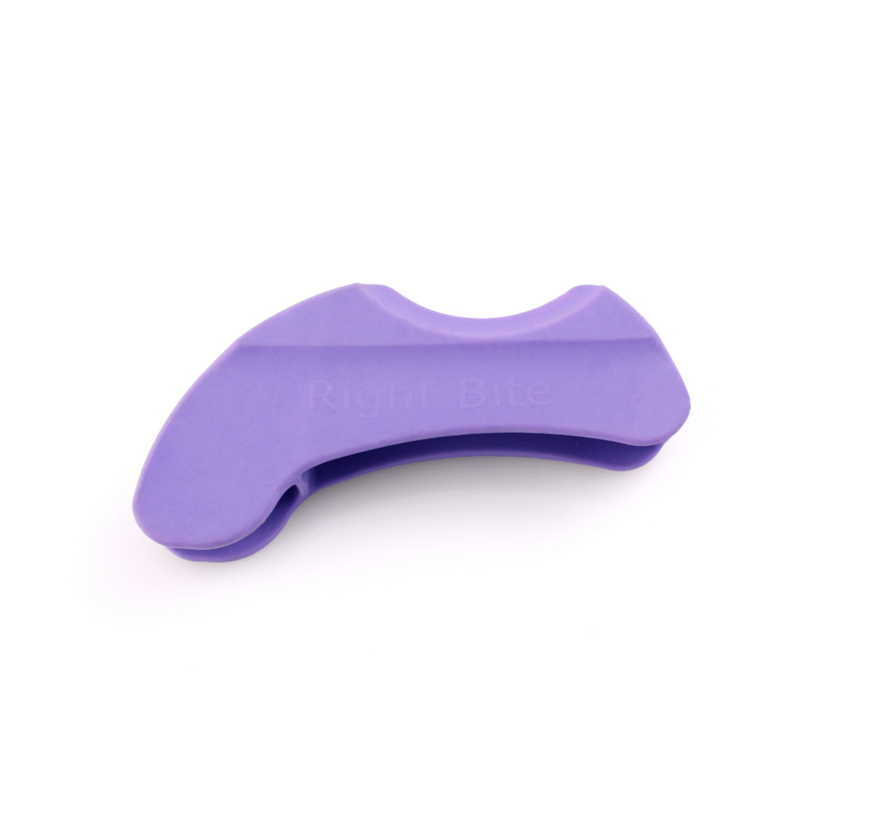 Purple ARK Right Bite feeding therapy tool – helps teach safe bite sizes and reduce oral sensory overload, suitable for NDIS feeding support plans