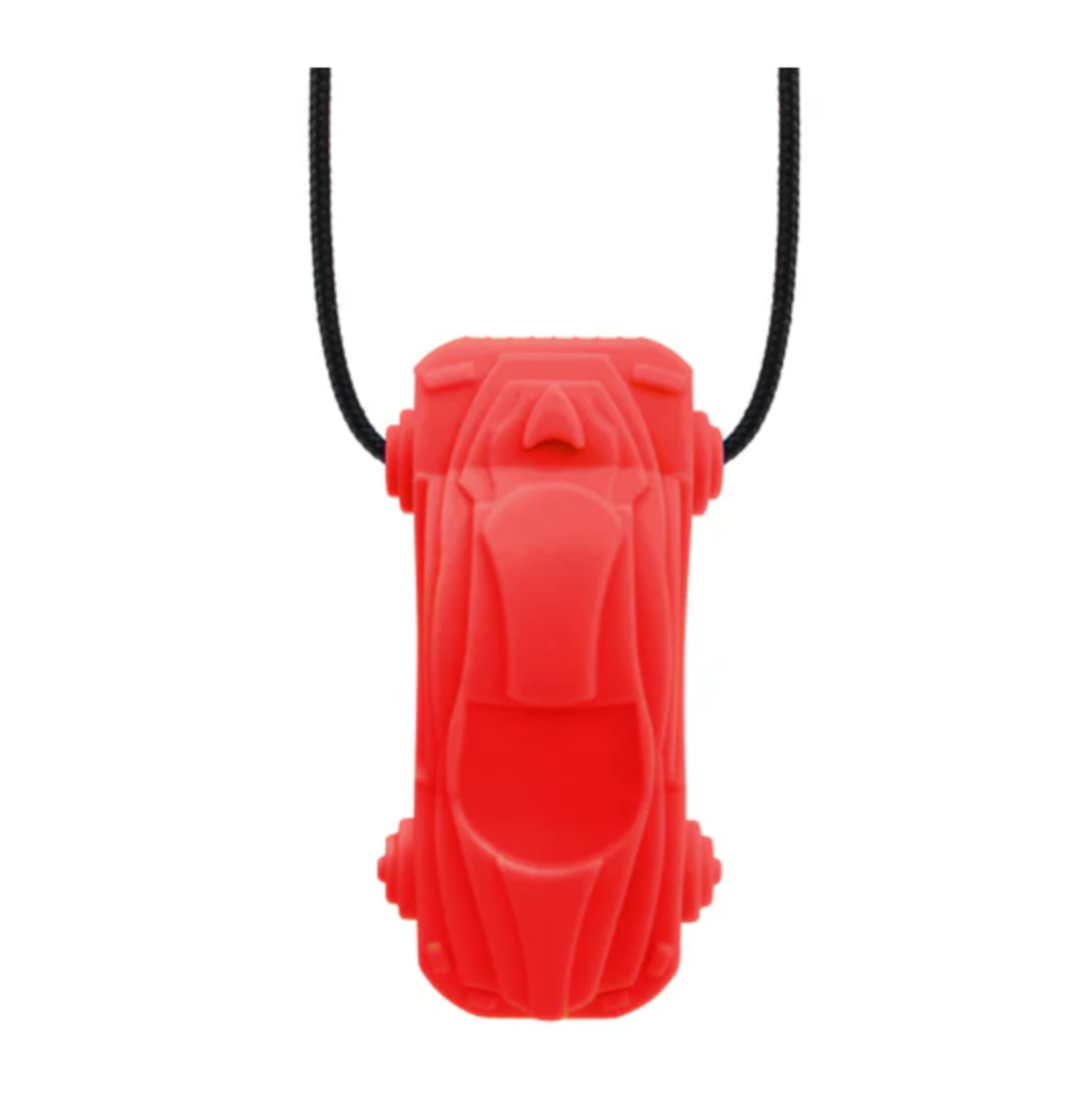 Red ARK Race Car Chew Necklace for mild chewers – safe sensory oral motor tool for kids who chew, potentially NDIS-funded