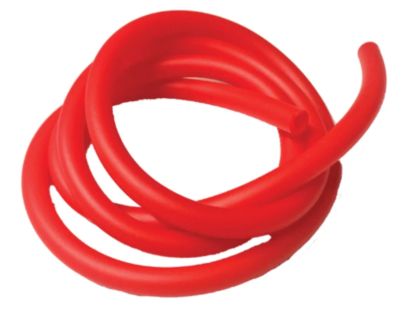 Red latex-free sensory therapy tubing – low resistance option for oral motor and bubble-blowing exercises, potentially NDIS-funded tool for sensory input