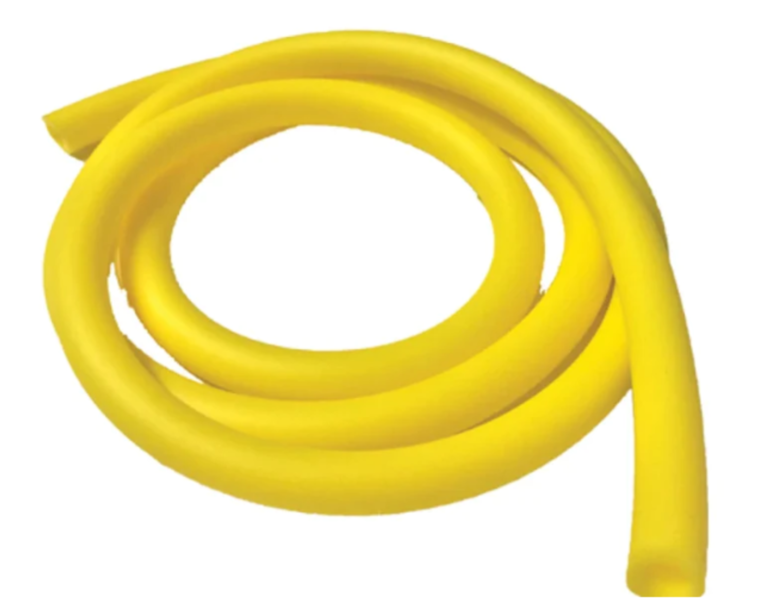 Yellow latex-free tubing – medium resistance oral motor and sensory therapy tubing for blowing or chewing, suitable for NDIS support plans