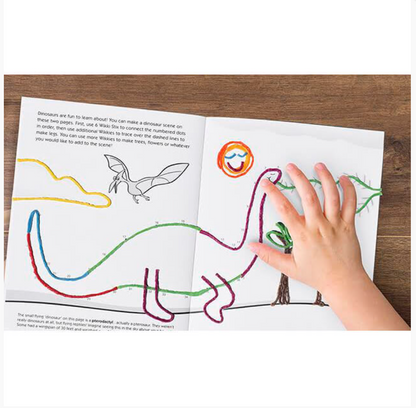 Child completing pre-writing activity using Wikki Stix – supports sensory input and fine motor skills, suitable for NDIS plans