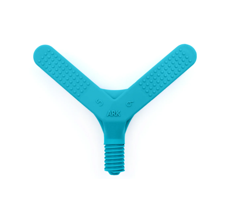 ARK Y Tip Bite Blocks for the Z-Vibe - Teal. May be NDIS funded.