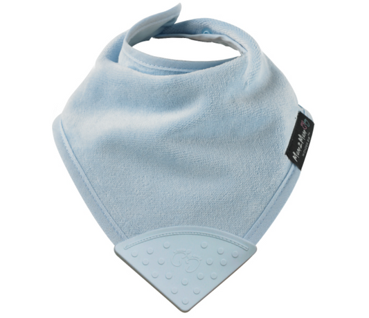 Teething Bib - Baby Blue