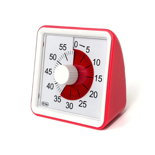 Desktop Visual Timer 8cm Red
