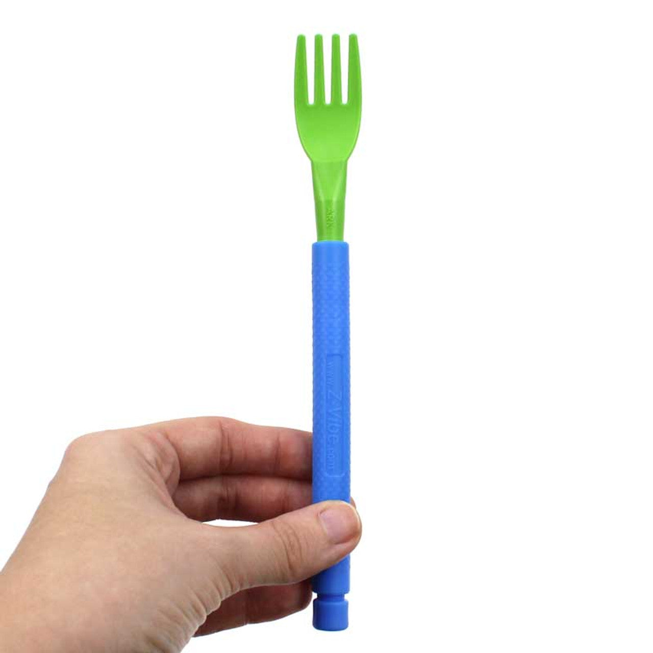 ARK Fork Tip for the Z-Vibe | Textured green fork to help kids eat.